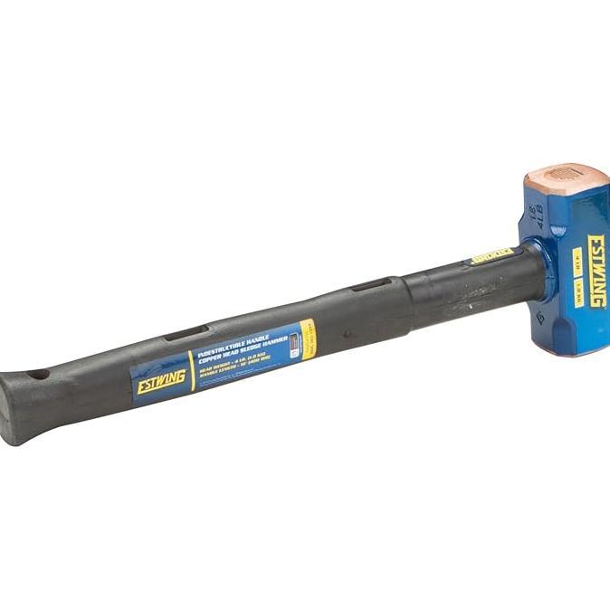 Gambar Estwing 4Pound Copper Sledge Hammer Pengerjaan LogamOtomotifPenambangan Menggunakan Kepala Terkunci Baja 16 Inci Pegangan Tidak Bisa Dihancurkan Dengan Lapisan Karet Vulkanisir Lubang Lanyard yang Diperkuat dari Wudihak Market undefined Tokopedia