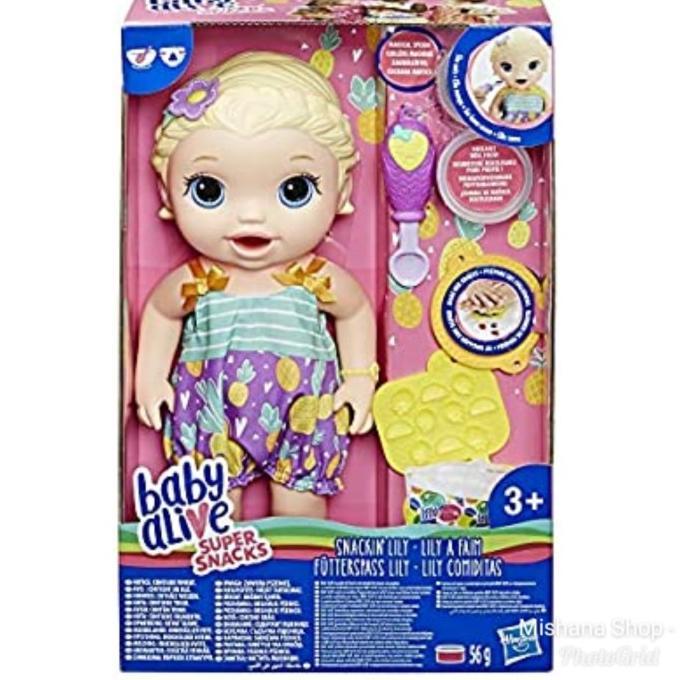 Ready Boneka Baby Alive Super Snacks Snackin Lily