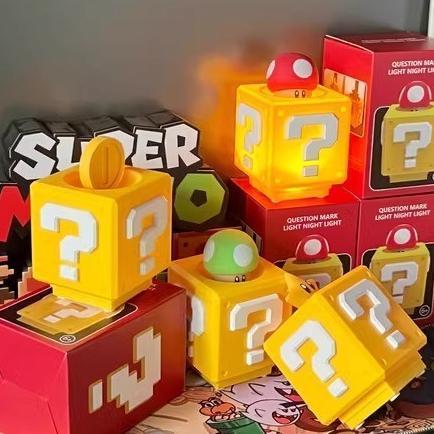 Gambar ready!!! Super Mario Lampu Meja LED/Tanda Tanya Night Light/USB Charging muarah - Koin dari Dunia Lampuku undefined Tokopedia