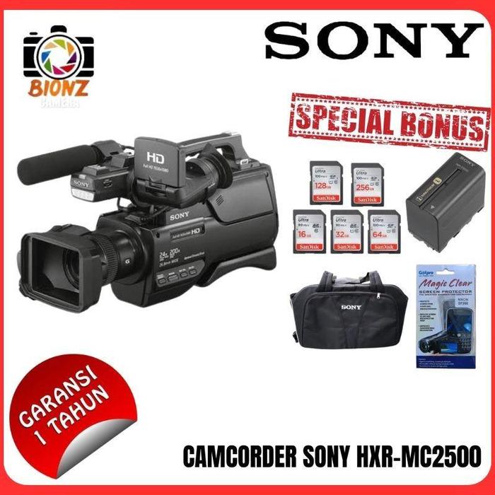Camcorder Sony Hxr Mc2500 Camcorder Sony Hxr-Mc2500 Profesional New Best  Quality Asli 100% Original Hitam, CAMCORDER ONLY di Nanginkebab