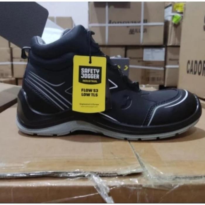 Gambar Baru Sepatu Safety Jogger Flow S3 MID TLS Asli Original Berkualitas - Hitam, 38 dari boutique muslima undefined 5 Tokopedia