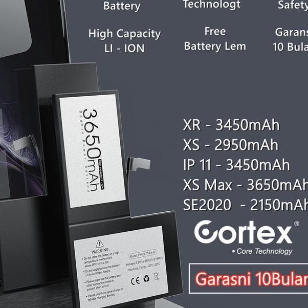 Gambar Cortex Power - Double Power iPhone Baterai - Battery - High Capacity - Batre - Batrai XR XS XSMax 11 11Pro 11Promax SE2020 12Promax Terlaris - XS Max 3650mAh dari darincell86 undefined Tokopedia