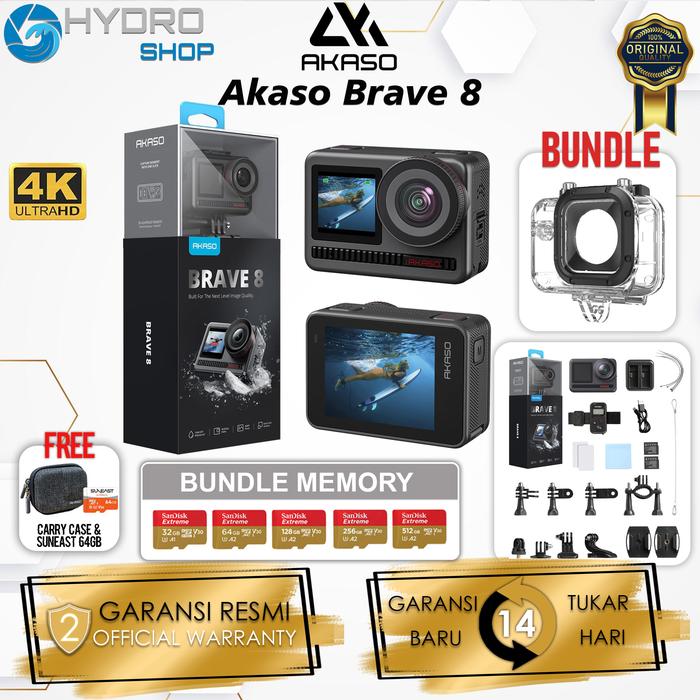 Promo Akaso Brave 4K 60FPS Waterproof Action Camera Dual Screen - Main Image