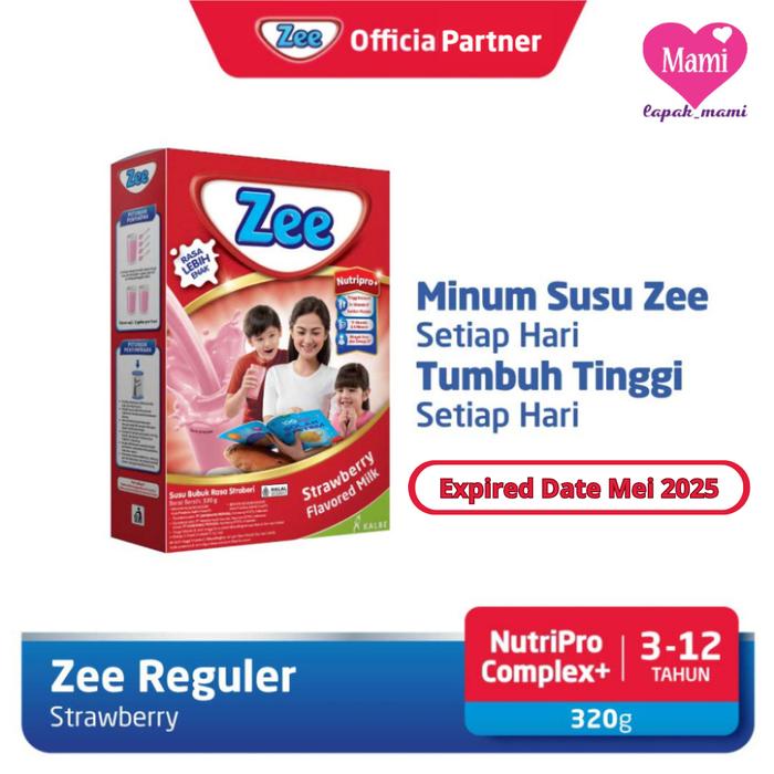 Gambar Zee Reguler Strawberry 320gr Susu Pertumbuhan Anak Usia 3- 12 tahun dari lapakmami9 undefined Tokopedia