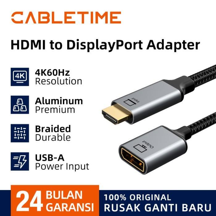 Cabletime Hdmi Male To Female Displayport Adapter Promo CABLETIME