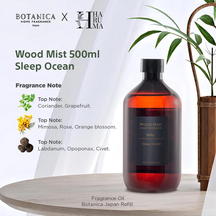 Gambar [Botanica Japan X Haruma] Bundling Package Fragrance Oil by Botanica & Portable Aroma Diffuser H02-LUX | Pengharum Ruangan | Pewangi Kamar Tidur | Refill Diffuser - WM Sleep Ocean  dari Botanica Fragrance Indonesia undefined Tokopedia