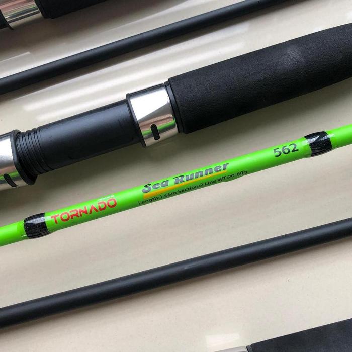 Gambar TORNADO Joran Pancing Spinning SEA RUNNER 150CM - 270CM Fiber Solid Extra Power Cocok Untuk Sungai Kolam Harian Galatama Pinggiran dan Bagan - 562 168CM dari PRATAJAYA STORE undefined Tokopedia