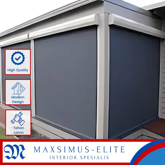 Jipproll By Dnexs Elite Suntex Blind Gulung Naik Tahan Cuaca Tampias Air