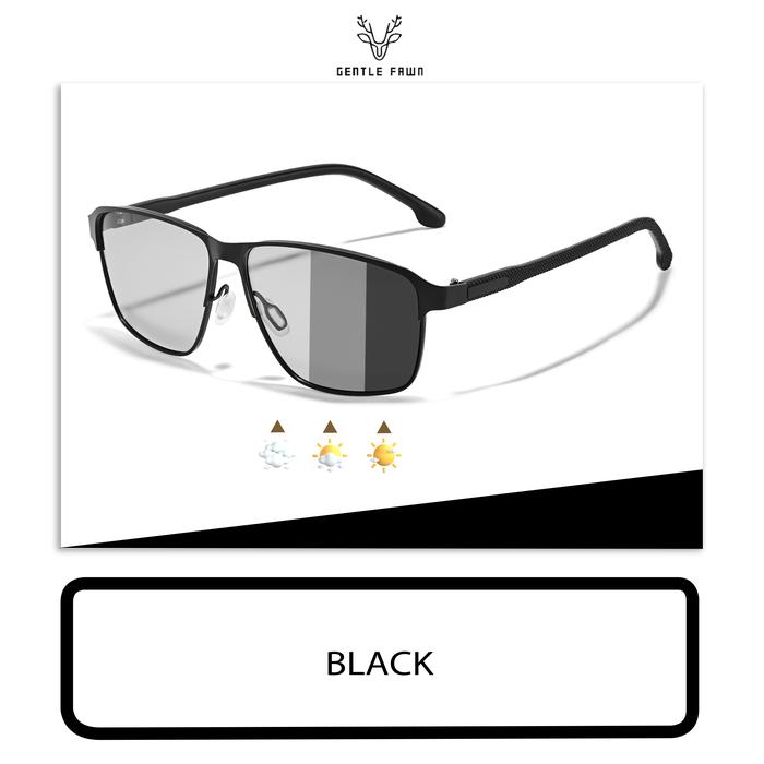 Gambar Gentle Fawn Kacamata Sunglasses Polarized Photocromic Anti Silau Bentuk Kotak Bahan Alloy Kuat Kokoh Fashion Pria Wanita 5153 - BLACK dari Gray Pink undefined Tokopedia
