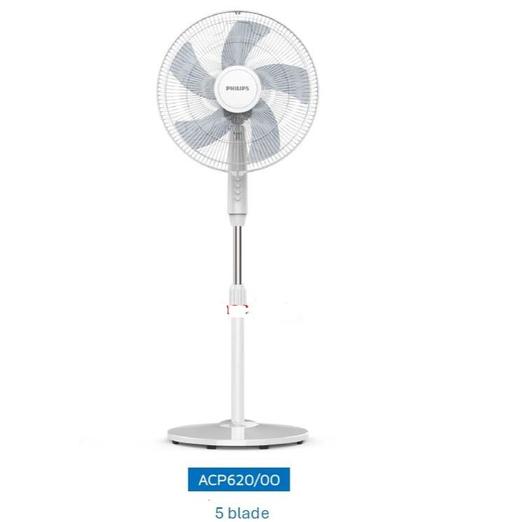 Gambar Philips ACP-610/01 3 Blade / ACP-620/00 5 Blade Kipas Angin Berdiri 45 Watt Stand Fan 16 Inch - Putih dari Toko Multi Elektronik undefined Tokopedia