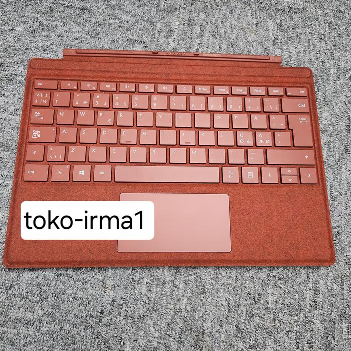 Gambar keyboard Microsoft surface keyboard Microsoft surface pro signature alcantara keyboard Microsoft surface pro 3 4 5 6 7 7+ 7 plus warna merah platinum abu-abu hitam kondisi baru - Merah Muda dari mikko shopp undefined Tokopedia