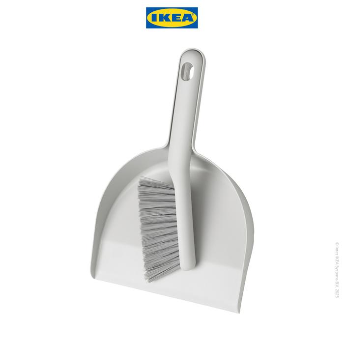 Gambar IKEA PEPPRIG Set Sapu Dengan Pengki Kecil - Abu-abu dari IKEA Indonesia undefined Tokopedia