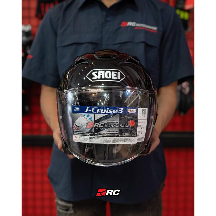 Helm Shoei J Force Black Jual Helm Motor Half Face Shoei J Cruise