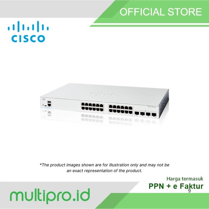 Promo Cisco C1200-24T-4G Smart Switch, Catalyst 1200 24-port GE