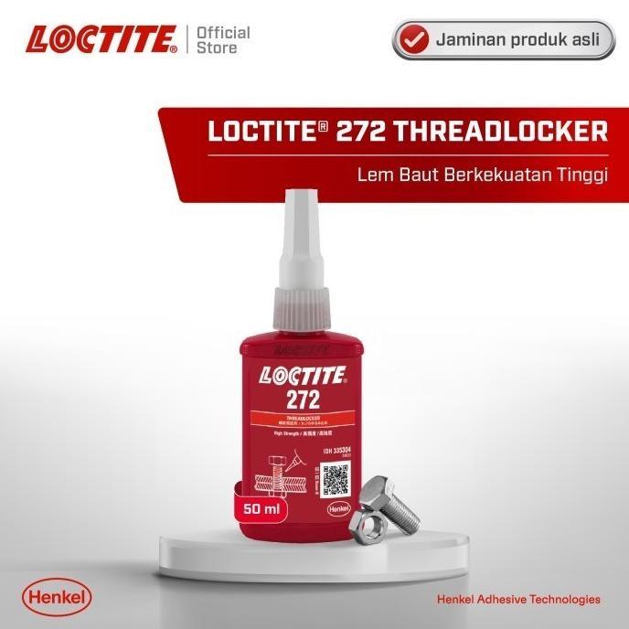 Gambar NEW LOCTITE 272 THREADLOCKER LEM BAUT 50 ML LET"S ORDER & PROCESSED IMMEDIATELY - 272 dari WERDIERE COMPUTER undefined Tokopedia