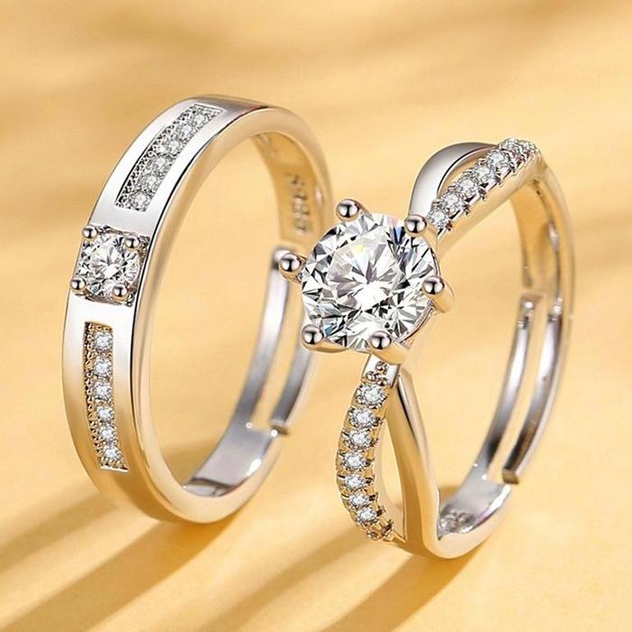 Gambar Cincin Tunangan Titanium Wanita Anti Karat Cincin Pasangan Emas Putih Pria Buat Pacar Kawin Nikah - couple-2 dari VGAAA32 undefined Tokopedia