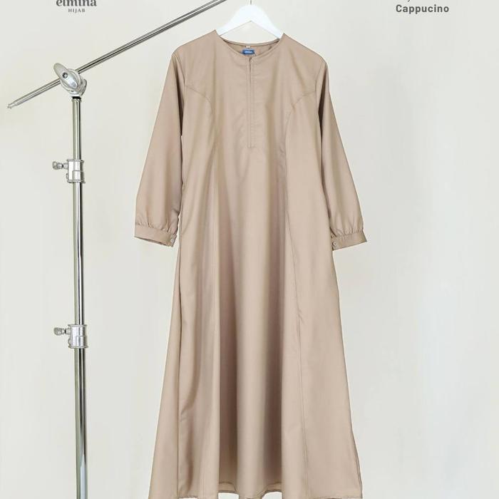 Gambar Gamis Toyobo Alya Dress By Elmina Hijab - cappucino, L dari muslimbagus undefined Tokopedia