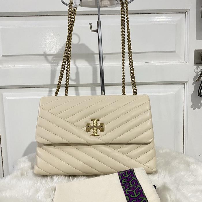 Jual tas wanita tb kira chevron conv shoulder new cream in Kota