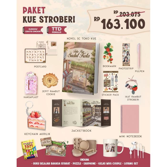 Gambar Buku Novel Toko Kue Sudut Kota - Dailyccaca - Skuad - Bumifiksi - Coming Soon - KUE STROBERI dari Bumi Fiksi Makassar Kota Makassar Tokopedia