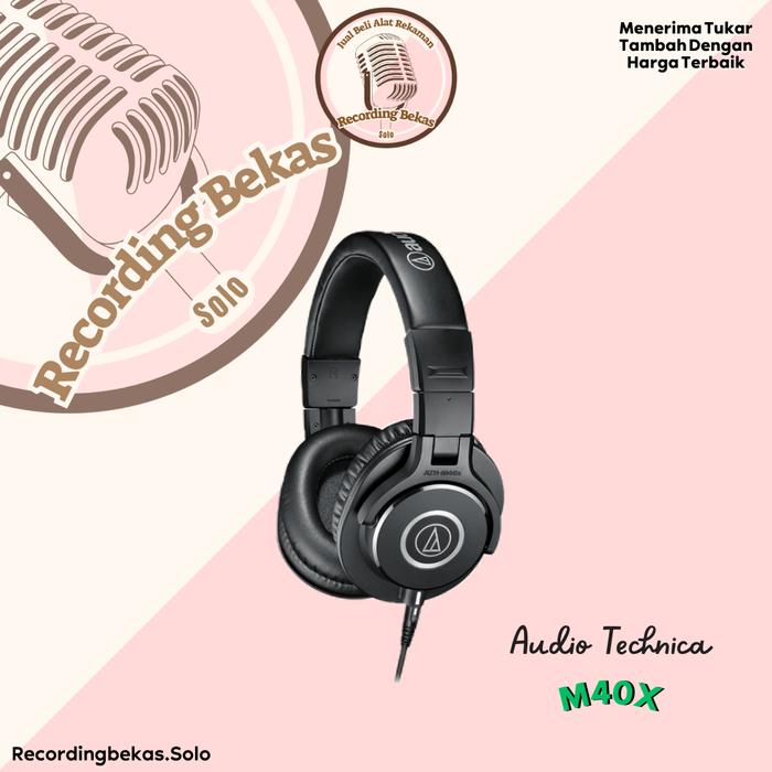 Gambar Headphone Monitor Audio Technica Ath M40X dari Recordingbekas.solo undefined Tokopedia
