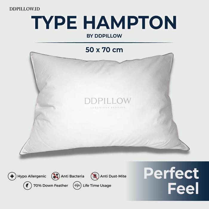 Gambar Bantal / Guling Bulu Angsa Asli Hotel Bintang 5, Type Hampton dan Haven - Bantal Hampton dari ddpillow undefined Tokopedia