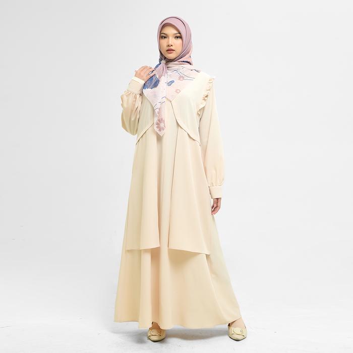 Gambar Bani Batuta - Gamis Dress Muslim Wanita Dewasa Lengan Panjang Elora - 38U Biscotti, XXL dari MOT.Fashionid undefined Tokopedia