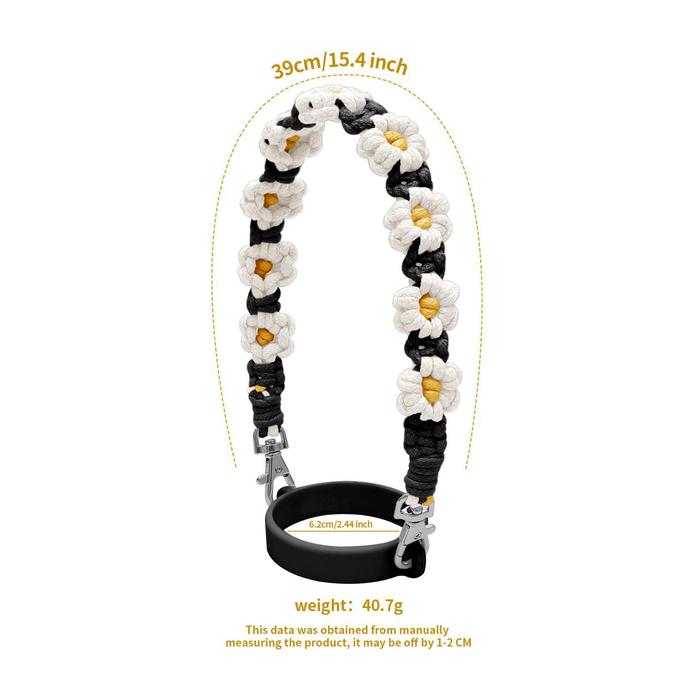 Gambar Tali Gantungan Silicone Tumbler Botol Minum Stanley - Bunga - Hitam dari DE NEW LIFE undefined Tokopedia