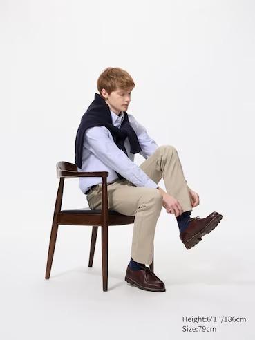 Gambar UNQLO Celana Chino Slim Fit Panjang Katun Kasual Pria JASTIP - BEIGE, 79 dari Good Smile ID undefined Tokopedia