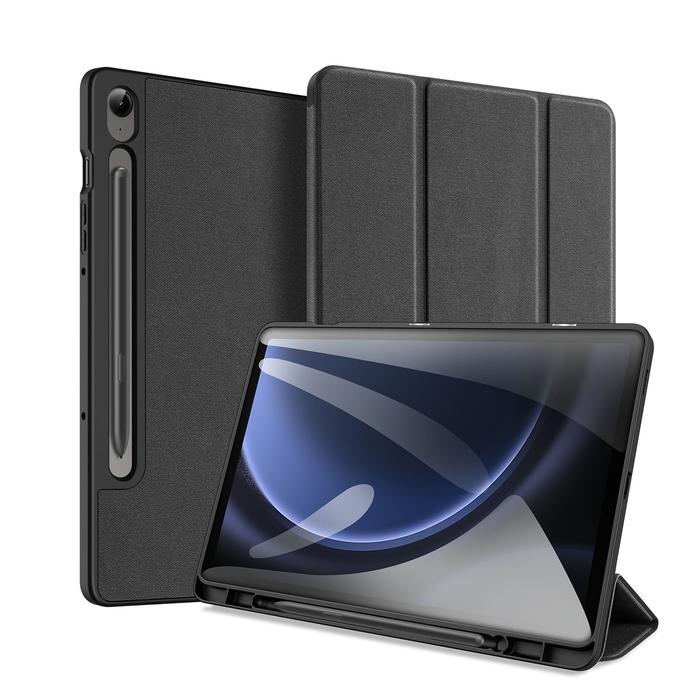 Gambar Case Samsung Galaxy Tab S9 FE | Tab S9 FE+ Plus Domo Book Cover Casing - Hitam, Tab S9 FE dari Pine Premium Gadget Acc undefined Tokopedia