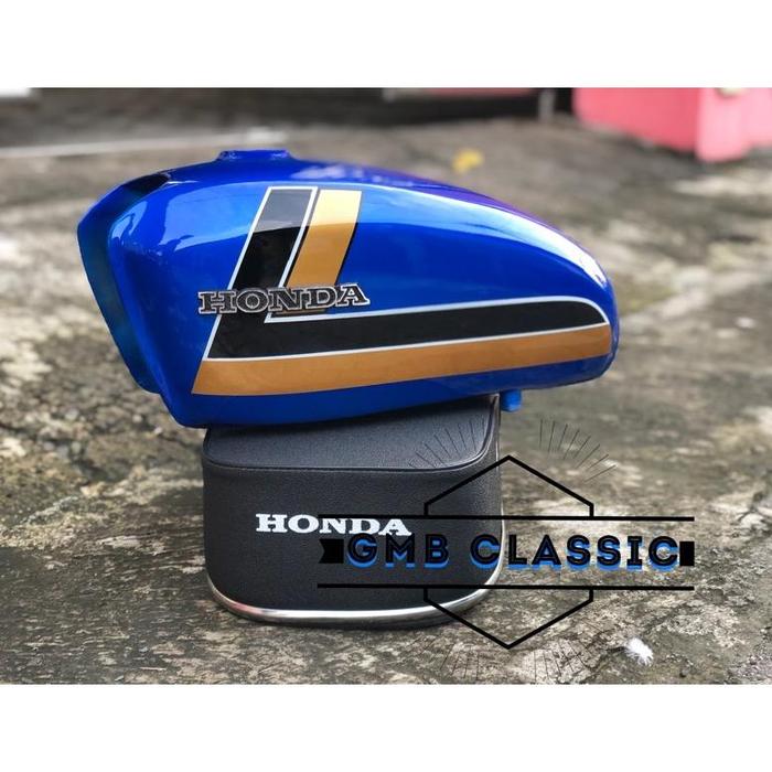 Gambar TENGKI CB PRES GALVANIS TANGKI CB CAT ORIGINAL MODEL BAHAN TEBAL GAS TANK HONDA CB TENGKI CB 100 CB125 TANGKI HRC - Cb125 biru US dari mawar stt undefined Tokopedia
