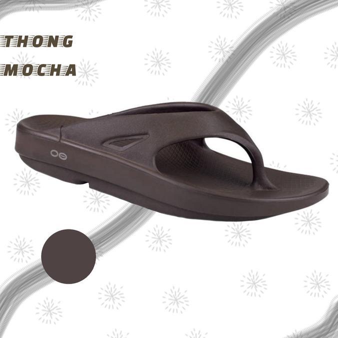 Gambar Oofos Unisex Sandal Ooriginal Thong BLack - Mocha, 44 dari Sleek Gent undefined Tokopedia