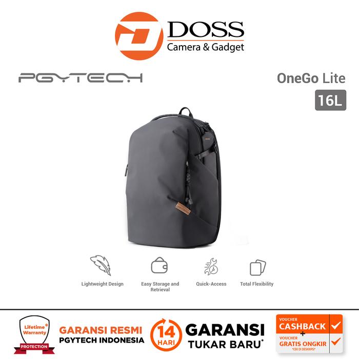 Gambar PGYTECH OneGo Lite Backpack 16L Tas Kamera One Go LITE - Black dari DOSS Camera & Gadget undefined Tokopedia