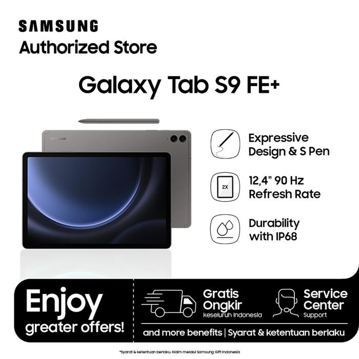 Gambar Samsung Galaxy Tab S9 FE+ 12/256 GB Tablet 12 inch - Tablet Only, Light Green dari SUPER GADGET-SAMSUNG EXCLUSIVE undefined Tokopedia