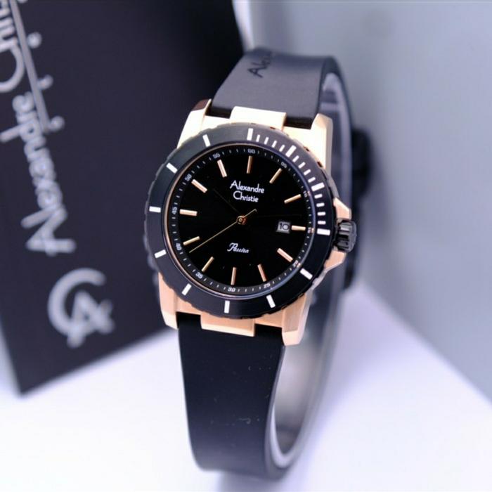 Gambar Jam Tangan Wanita Alexandre Christie AC6141 - AC 6141 Original Garansi - Black Rose Gold dari GF WATCH JAKARTA undefined Tokopedia