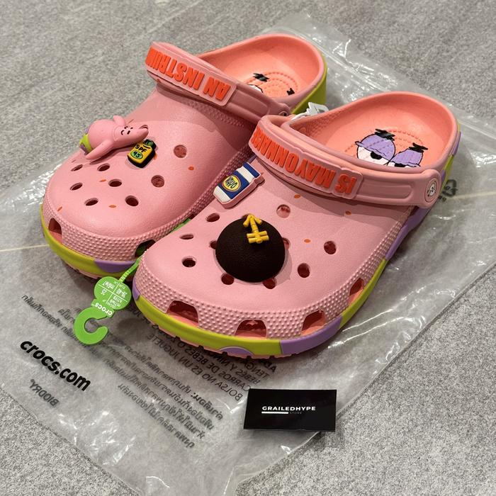 Gambar Crocs Classic Clog x Spongebob SquarePants Patrick Star (100% Original Resmi) - 36-37 dari Grailedhype Sneakers Store undefined Tokopedia