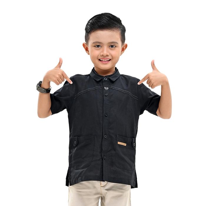 Gambar Bani Batuta - Kemeja Koko Anak Bani Batuta Kemkid Davendra Exclusive - 200 Hitam, 3-4 tahun dari MOT.Fashionid undefined Tokopedia