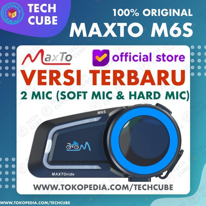 Gambar Maxto M6S Mesh Bluetooth Intercom Helm Music Sharing Alt M2 M2C M3 M3S Terlaris dari apobena undefined Tokopedia