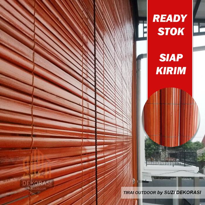 Gambar tirai bambu Wide Kerai Bambu 2x3 meter tinggal pasang BONUS Suvenir - PLITUR, 1x2m dari SODAGAR KREY undefined Tokopedia