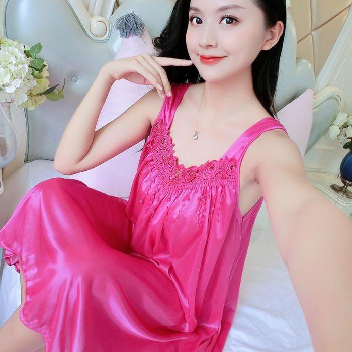 Gambar Baju Tidur Daster Satin Motif Rumbai Lingerie Banjarmasin Kalimantan Selatan - Pink Fanta dari Toko shoppyngmart undefined Tokopedia
