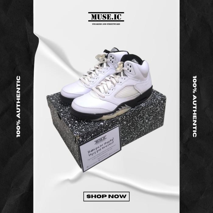 Air Jordan Retro Black White Reverse Metallic 40 di  Tokopedia