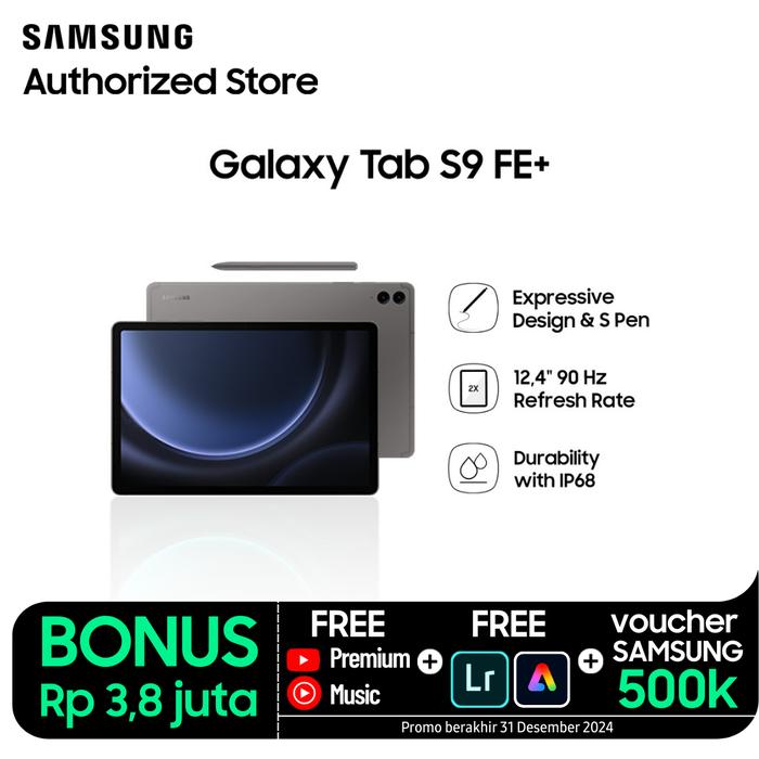 Gambar Samsung Galaxy Tab S9 FE Plus 5G S9 FE+ 5G 12/256GB - Gray dari Diamond Handphone - Samsung Authorized undefined Tokopedia