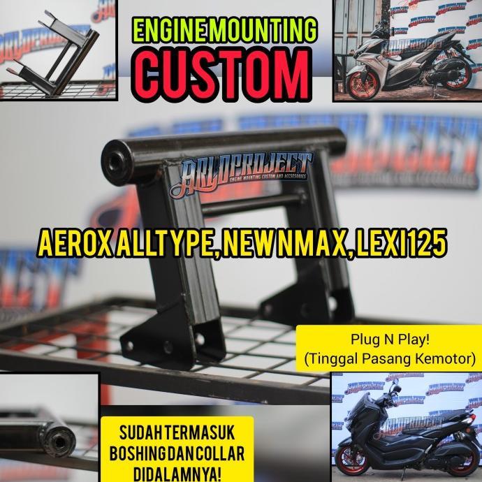 Gambar Engine Mounting Custom Aerox Old&New - +5cm, Lexi 125 dari enung586 undefined Tokopedia