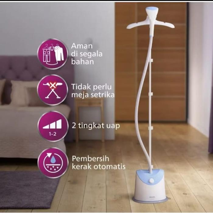 Gambar PHILIPS GARMENT STEAMER GC482/25 SETRIKA UAP TANGKI PHILIPS GC482/25 - GC482(1,4L) dari VIDSTORE BEKASI undefined Tokopedia
