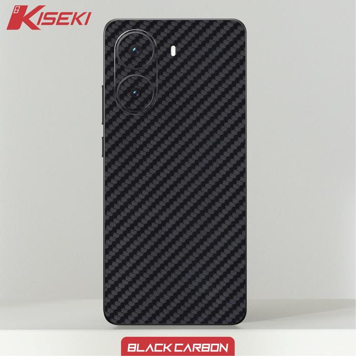 Gambar Kiseki Skin Poco X7 Pro 5G di Back Case Only Carbon Leather Gambar Custom - Black carbon dari Kiseki Skin undefined Tokopedia