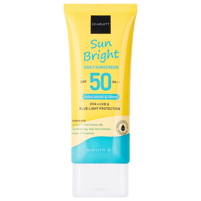 Gambar SCARLETT Whitening Sunscreen Sun Bright Daily SPF 50 PA+++ 50ml - Sun Bright ss dari Primrose Beauty Shop undefined Tokopedia