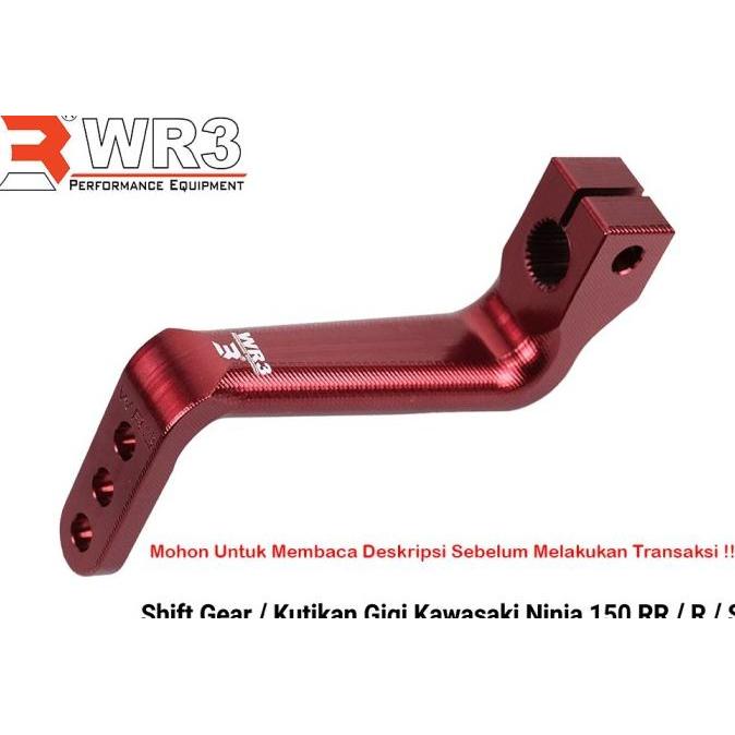Gambar Shifter Gear Kutikan Congkelan Footstep Operan Gigi WR3 Ninja 150 RR R - Merah dari Three Otomotif undefined Tokopedia