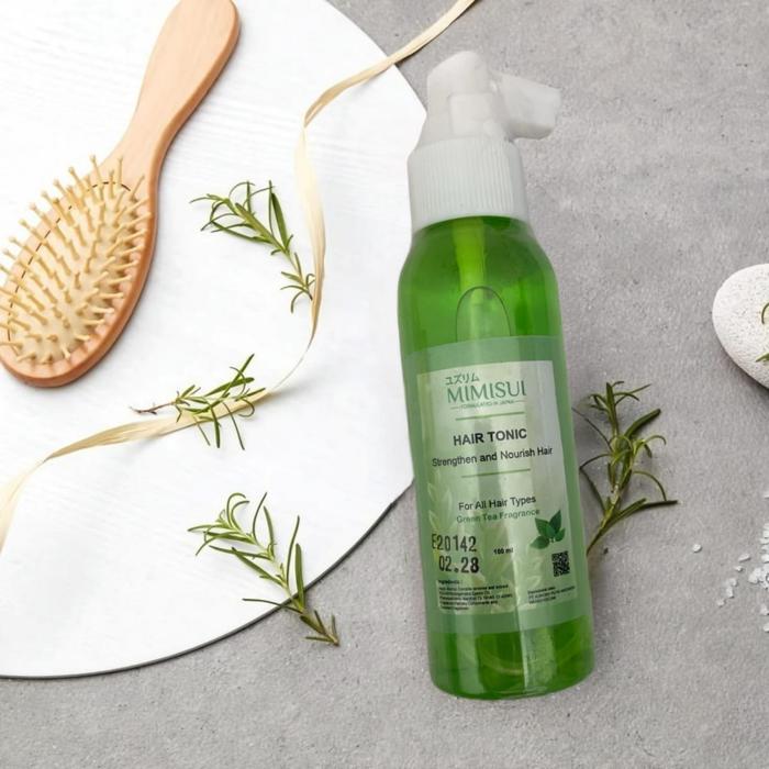 Gambar MIMISUI HAIR TONIC VITAMIN PENUMBUH RAMBUT RONTOK ANTI KETOMBE EXTRA GINGSENG FORMULA JAPAN - GREEN TEA  dari Mimisui undefined 4 Tokopedia