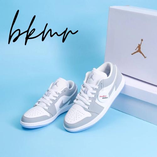 Jual Terbaru Sepatu Sneakers Nike Air Jordan Low White Wolf Grey