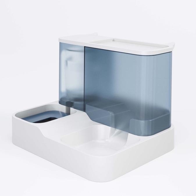 Gambar BEST PET FEEDER OTOMATIS 2 IN 1 - TEMPAT MAKAN ANJING/KUCING DISPENSER - Biru Muda dari imisyus undefined Tokopedia