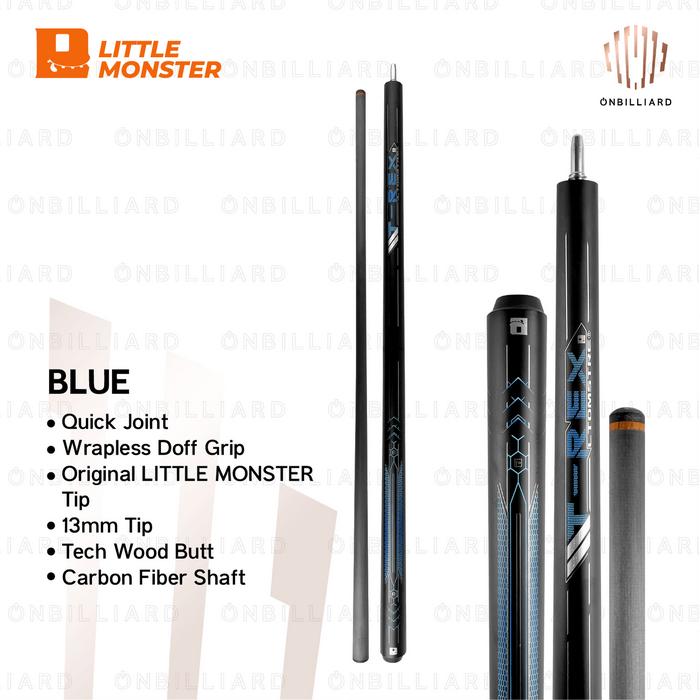 Gambar Little Monster T-REX Jump Break Carbon TREX Cue Stick Billiard Bilyar - Blue dari ONbilliard undefined Tokopedia